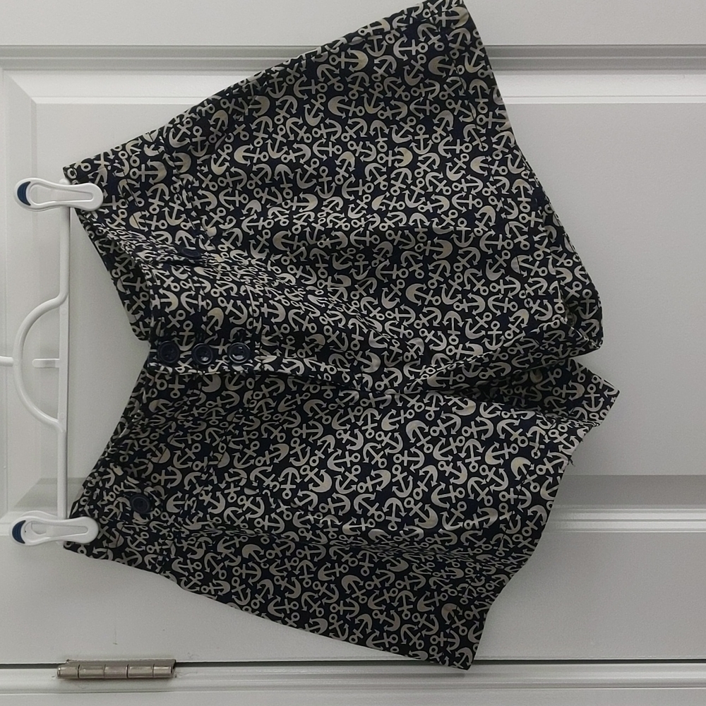 Anthropologie Hei Hei Printed Anchor Shorts